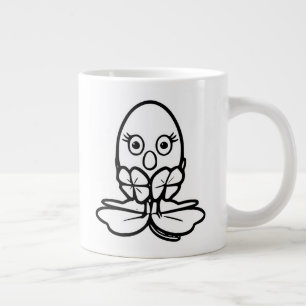 Taza De Café Gigante Arte de huevo RG RA