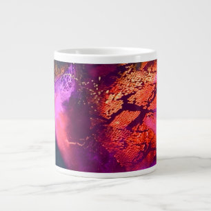 Taza De Café Gigante Arte de lujo inspirado en la aurora