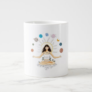 Taza De Café Gigante arte de meditación