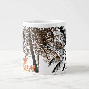 Taza De Café Gigante Arte de motivación de palmera – Totalmente persona
