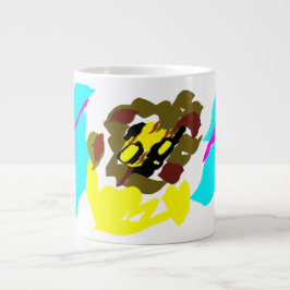 Taza De Café Gigante Arte de ola de león