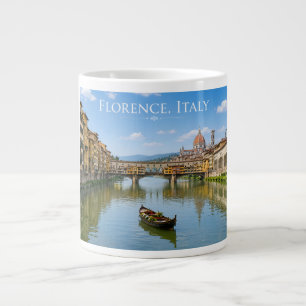 Taza De Café Gigante Arte de paisaje urbano romántico de Ponte Vecchio