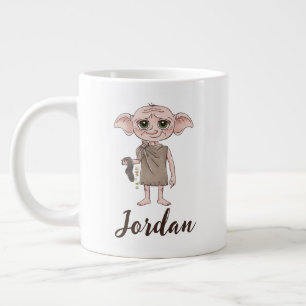 Taza De Café Gigante Arte de personaje de Dobby en acuarela