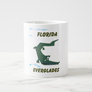 Taza De Café Gigante Arte de vacaciones de caimanes de los Everglades d