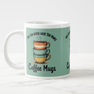 Taza De Café Gigante Arte estético de café rústico para amantes del caf