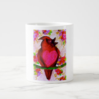 Taza De Café Gigante Arte Pájaro-Original del amor por Streater SQ