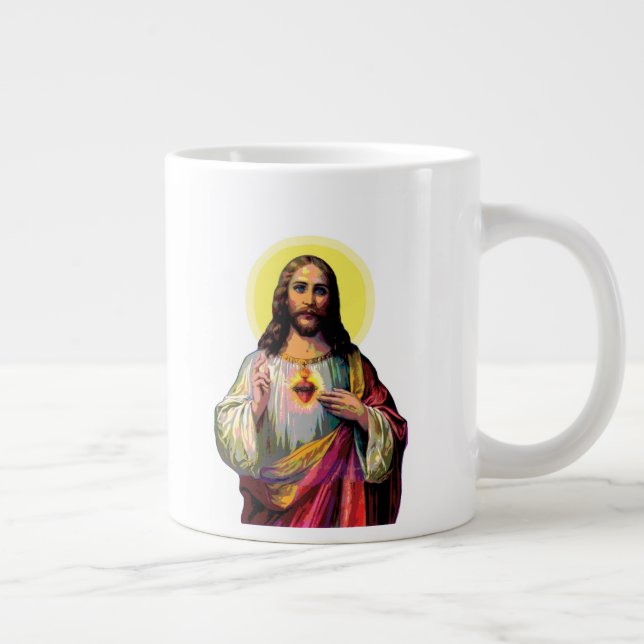 Taza De Café Gigante Arte Pop Jesus Christus (Derecha)