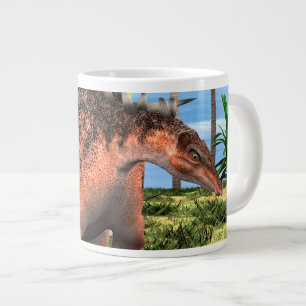 Taza De Café Gigante Arte prehistórico de Kentrosaurus Dinosaurio Jungl
