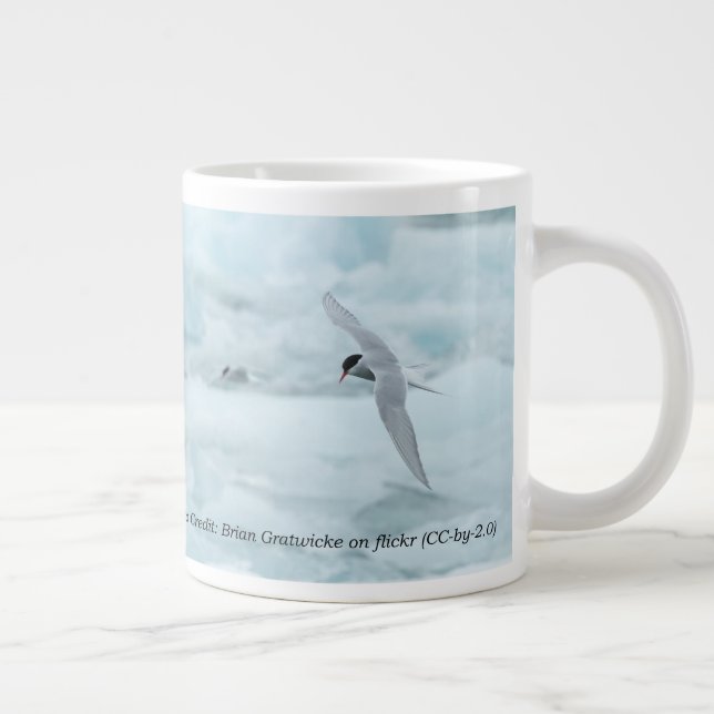 Taza De Café Gigante Ártico Terns 20 oz. Mug de RoseWrites (Derecha)