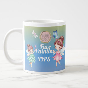 Taza De Café Gigante Artista pintor de hadas lindas consejo