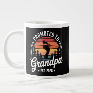 Taza De Café Gigante Ascendido a abuelo est. 2026