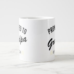 Taza De Café Gigante Ascendido a Abuelo Est. 2026