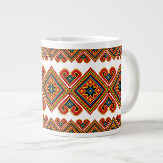 Taza De Café Gigante Aspecto Bordado