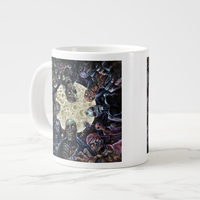 Taza De Café Gigante Ataque de zombis (Horda zombie) (Izquierda)