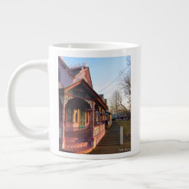 Taza De Café Gigante Atardecer cálido sobre el pan de jengibre - Viñedo