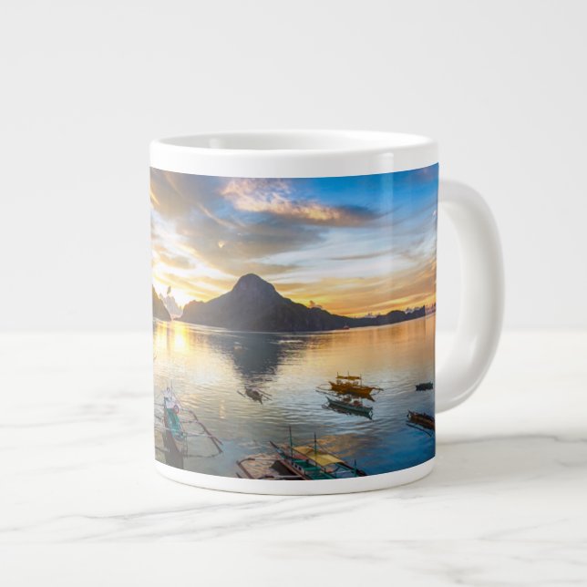 Taza De Café Gigante Atardecer en El Nido (Derecha)