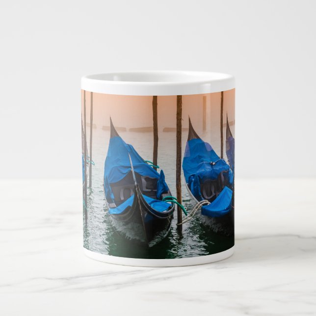 Taza De Café Gigante Atardecer en Venecia (Frente)
