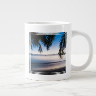 Taza De Café Gigante Atardecer paisaje marino tropical, Fiji
