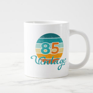 Taza De Café Gigante Atardecer Retro 85 Vintage Deteriorado