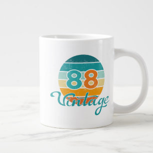 Taza De Café Gigante Atardecer Retro 88 Vintage Agotado