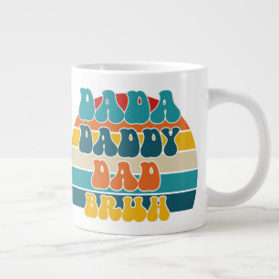 Taza De Café Gigante Atardecer Retro Divertido Dada Papá Padre Bruh