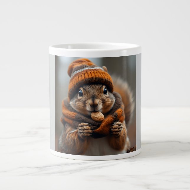 Taza De Café Gigante Atrapado otra vez - Imagen de Squirrel Ai (Frente)