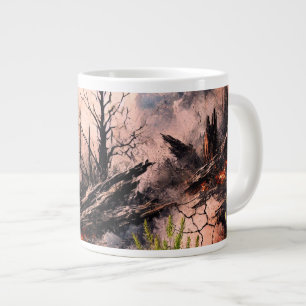 Taza De Café Gigante Audaz Café Artístico Cerámico