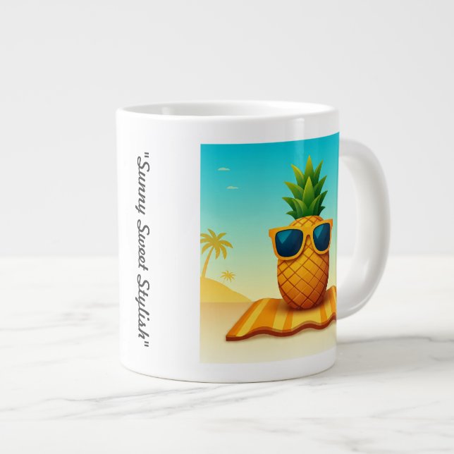Taza De Café Gigante "Audaz Mood Beach" (Derecha)