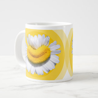 Taza De Café Gigante Aura de Amarillo Dorado Manzanilla Sonrisas Vibra