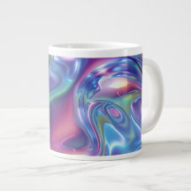 Aura Estética Gradiente de Metal Líquido Holográfi