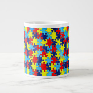 Taza De Café Gigante Autism Awareness-Puzzle by Shirley Taylor