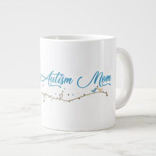 Taza De Café Gigante Autism Mom - Jumbo Mug