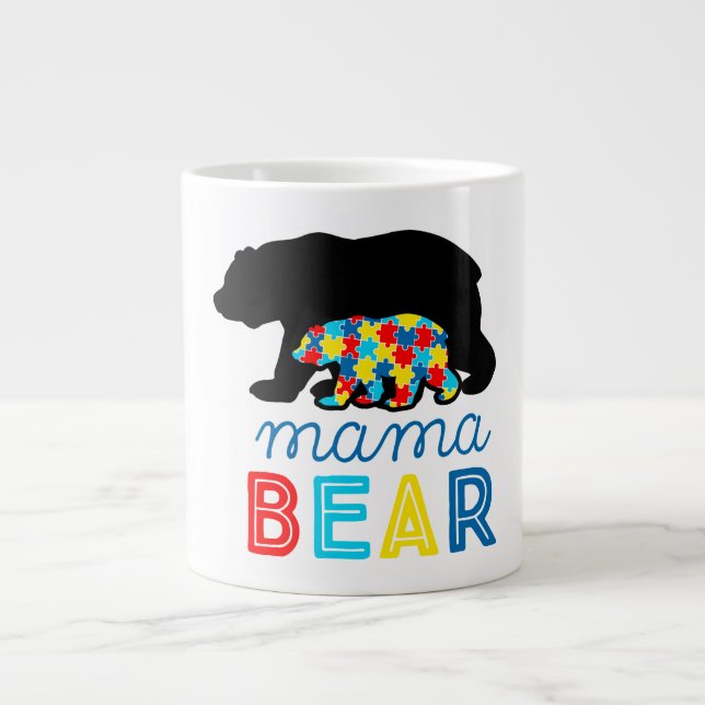 Taza De Café Gigante Autismo - Jumbo Mug (Frente)