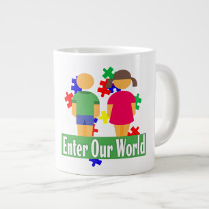 Taza De Café Gigante Autismo - Jumbo Mug
