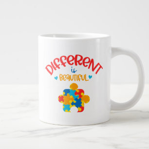 Taza De Café Gigante Autismo - tazón gigante del café