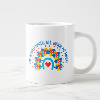 Taza De Café Gigante Autismo - tazón gigante del café