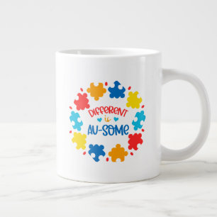 Taza De Café Gigante Autismo - tazón gigante del café