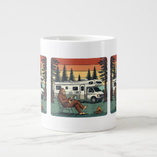 Taza De Café Gigante Autocaravana de Camping Vintage RV Aventura Bigfoo