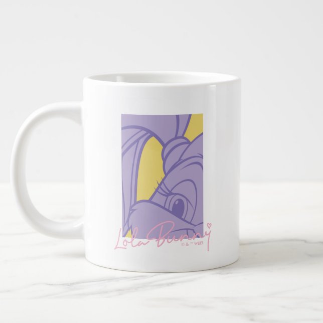 Taza De Café Gigante Autografo de retrato de Lola (Izquierda)