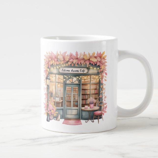 Taza De Café Gigante Autumn Dreams Café Mug — Cozy Floral Bookshop  (Derecha)