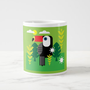 Taza De Café Gigante Ave Tropical Turca