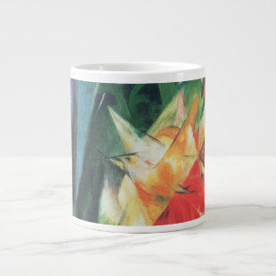 Taza De Café Gigante Aves (Vogel) de Franz Marc, arte de cubismo vintag