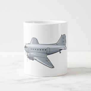 Taza De Café Gigante avión retro personalizado
