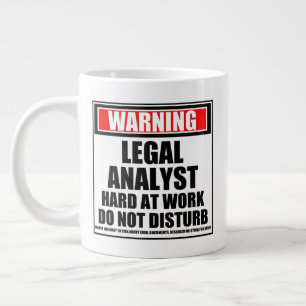 Taza De Café Gigante Aviso A Los Analistas Legales Que Trabajan Duro No