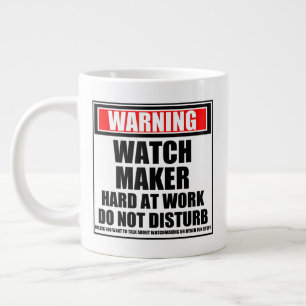Taza De Café Gigante Aviso A Los Observadores Que Trabajan Duro No Pert