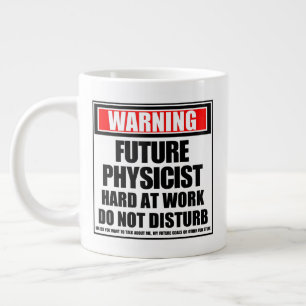 Taza De Café Gigante Aviso al futuro físico duro en el trabajo