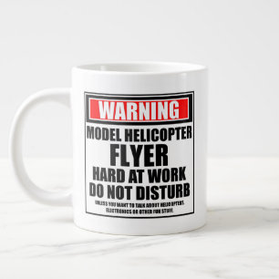 Taza De Café Gigante Aviso De Volante De Helicópteros Modelo Duramente