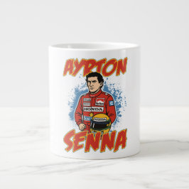 Taza De Café Gigante Ayrton Senna Formula