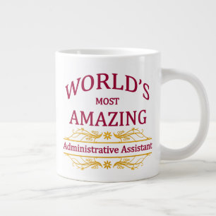 Taza De Café Gigante Ayudante administrativo