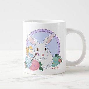 Taza De Café Gigante Ayudante del conejo de Pascua